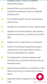 Kombinovaný kočárek Baby Merc La Rosa - 6