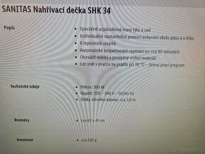 Nahřívací dečka - 6
