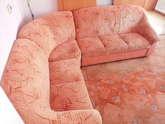 Rozkládací gauč s úložným prostorem se 2 taburety - 6