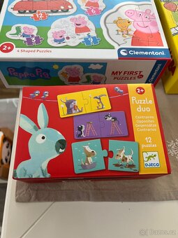 Hra mňam -mňam, puzzle Pepa pig a puzzle DUO - 6