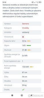Vinotéka lednice Siemens - 6