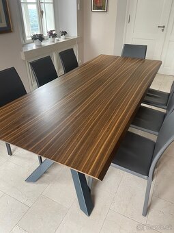 Designový jídelní stůl 240x100cm  a 8 židli - 6