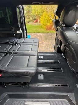 Spací set trojsedačka černá kůže Mercedes V-klasse W447 - 6