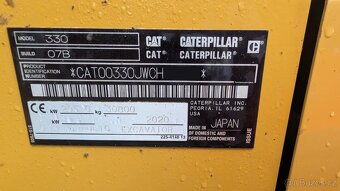Pásový bagr Caterpillar 330 - 6