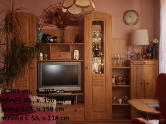 obývací stěna - světlé provedení ++ jako nová++ - 6