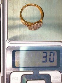 Zlaty damsky prsten Diamanty Vaha 3 g - 6