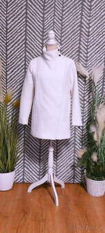 BÍLÝ KABÁTEK - MANGO vel. M + LUXUSNÍ LÍMEC - 6