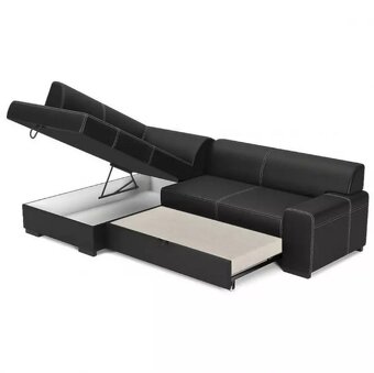 Sedací souprava rohová - šedá - 6