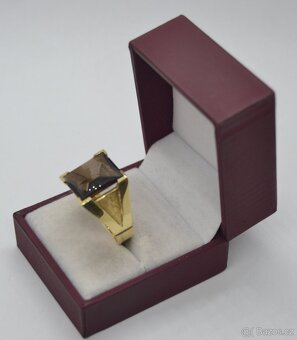 Zlatý prsten kámen ZÁHNĚDA - 6