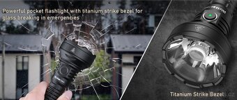 svítilna WURKKOS TD01 USB 2200 L 5000mAh taktická - 6