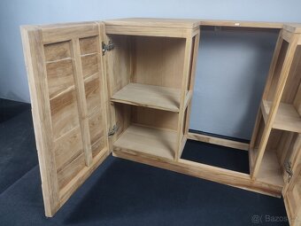 Koupelnová teaková skříň - 6