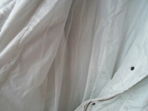 Bílá bunda bundička bílý kabát kabátek - S, M - 6