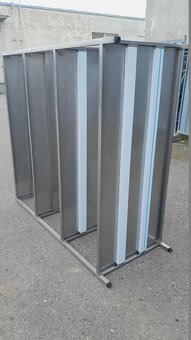 Nerezový regál s 4x polici 160x70x170 cm - 6