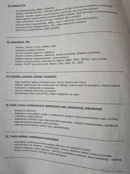 Maturitní otázky- ekonomika, marketing - 6