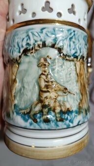 Retro dekorační porcelánový hrnek - 6
