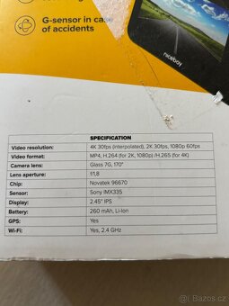 Niceboy Pilot XR Radar – 4K kamera do auta s GPS - 6