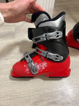 Lyže dětské + hůlky + lyžáky - 6