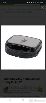 Toustovač, Sendvičovač Dany B-4832 - 6