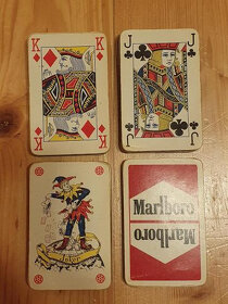 Mix starých hracích karet - žolíkové karty, karty na mariáš - 6