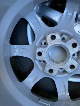 4ks ALUKOLA VW, ŠKODA, 6 1/2Jx15, ET 38 + 195/65 R 15 LETNÍ - 6