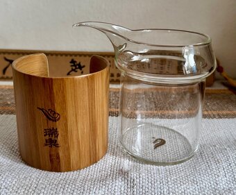 Porcelánová čajová souprava – žlutý Gaiwan - 6