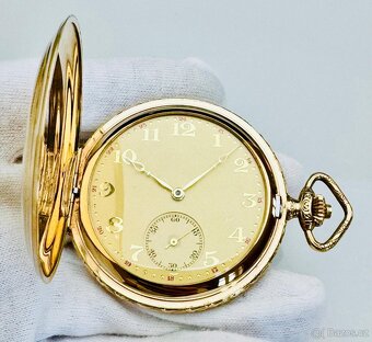 PÁNSKÉ ART DECO KAPESNÍ HODINKY ESTA - FULL SET - FUNKČNÍ - 6
