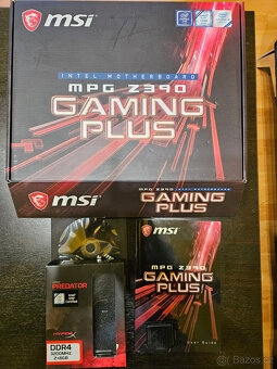 Prodám MB MSI Z390 GAMING PLUS + i7-9700K + 2x 8GB RAM DDR4 - 6