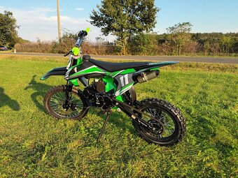 Pitbike Shark E-start 125ccm 17x14 zelená - 6