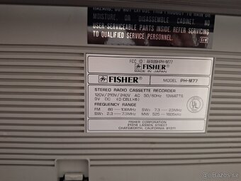 Fisher PH-M77 rádiomagnetofón, Boombox - 6