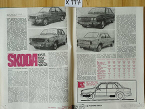 4x časopis Automobil 1976 ŠKODA 120pavool X117 - 6
