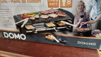 Raclette gril s leštěným kamenem - DOMO DO9039G - 6