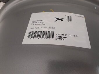 Mercedes C, E, S alu kola 5x112 R18 dvourozměr - 6