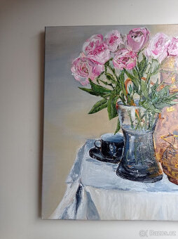 autorský obraz "Preference for coffee and beauty" 40 x 40 - 6