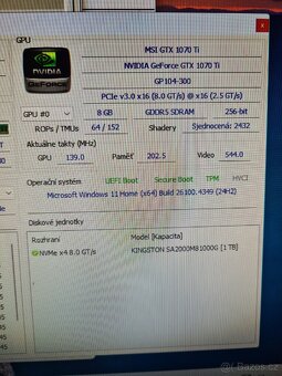 Herni PC ryzen 7 5800x gtx 1070ti - 6