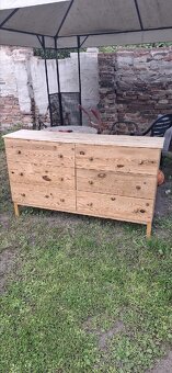 Dřevěná komoda IKEA Tarva - 6