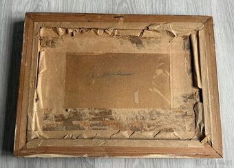 Starý malovaný obraz. Malíř Pešice.J - 6