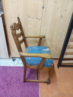 Prodám 6 x hezké bytelné židle z masivu. - 6