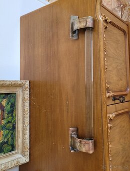Robustní dveřní madlo Art Deco / vintage klika - 6