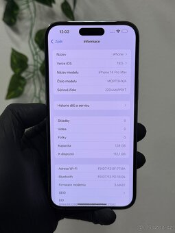 iPhone 14 Pro Max 128GB - 100% baterie - 6