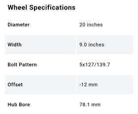 Disky XD 20" dodge Ram 1500 - 6