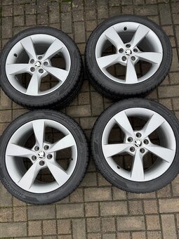 ORIGINÁL Alu Škoda DIONE 5x100, R16 - vč. pneu - 6