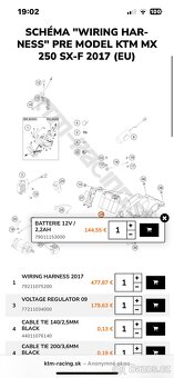 Ktm sxf 250, 2017 baterka, battery box nove set - 6