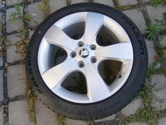 LETNÍ ALU KOLA 5 X 112 225 45 17 PNEU NOVÉ - 6