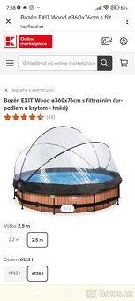 Prodám nový nepoužitý bazén i se zastřešením 3.66m m - 6