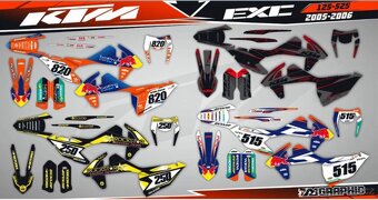 Polepy na enduro,motard motorky KTM - 6