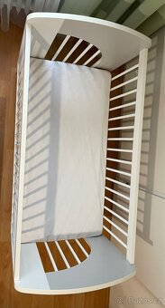 Dětská postýlka Klups Nel Srdíčko bílo/šedá - 6