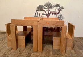 Montessori detsky nabytek masiv buk - 6