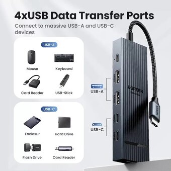 UGREEN USB C HUB dokovací stanice - 6