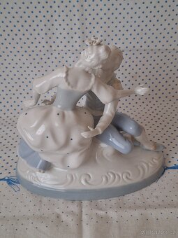 MILENCI porc.soška ROYAL DUX CHECHOSLOVAKIA výš.20cm - 6