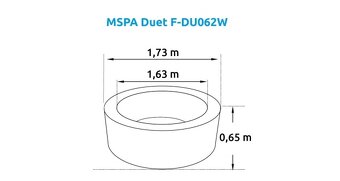 Vířivý bazén MSPA Duet F-DU062W Pro 6 osob Je úplně nova,ne - 6